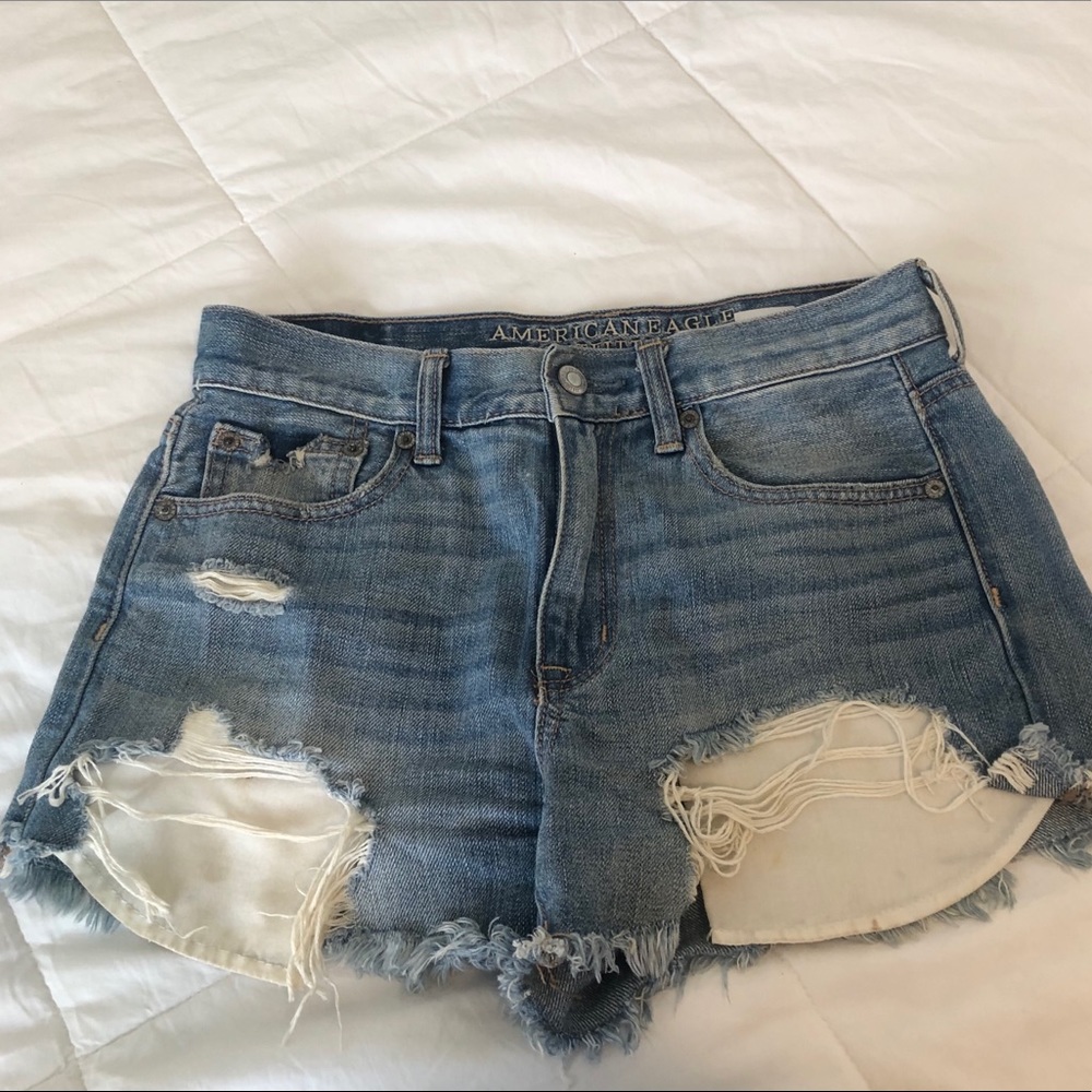 Vintage High Waisted Denim Shorts | American Eagle
